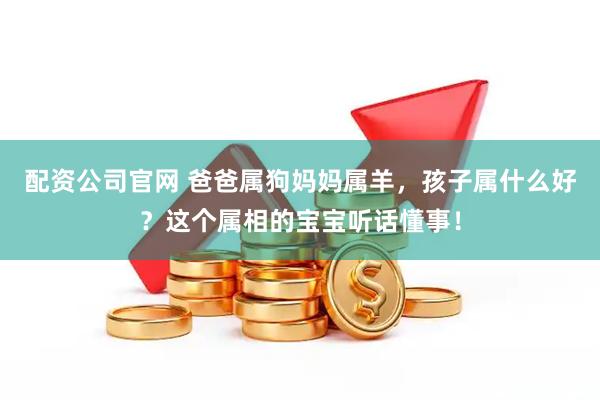 配资公司官网 爸爸属狗妈妈属羊，孩子属什么好？这个属相的宝宝听话懂事！